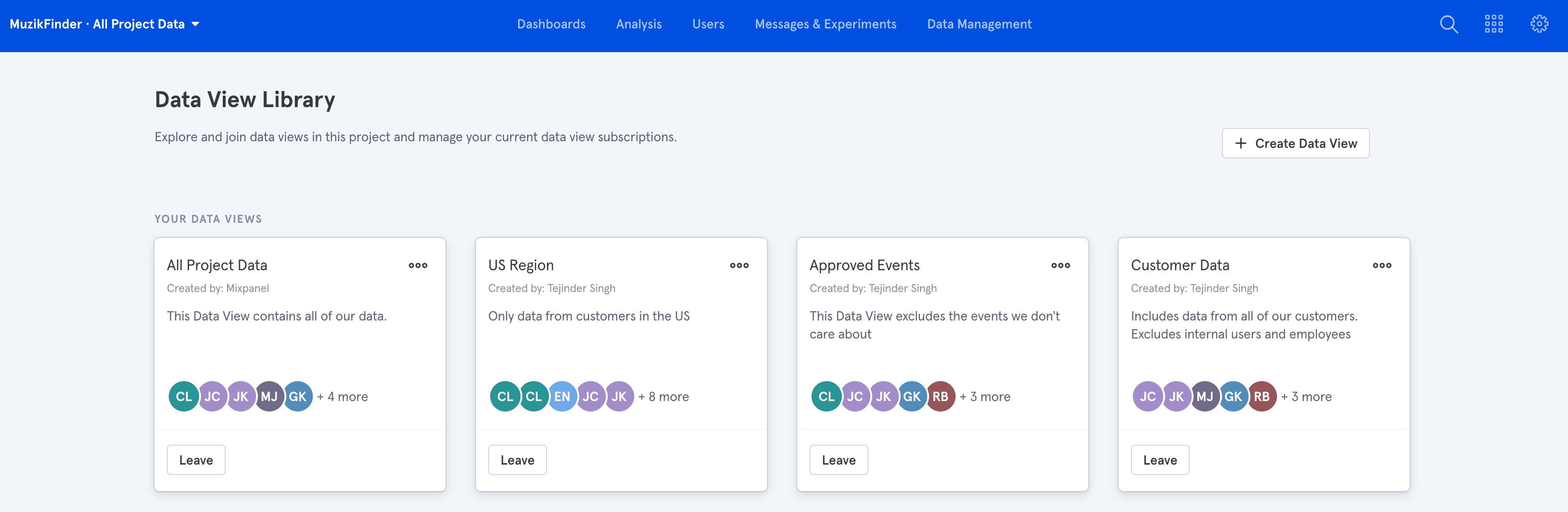 Data View Library